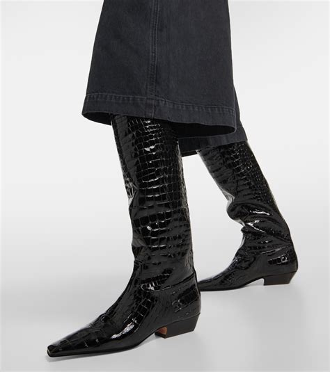 Croc Patent Boots Store Bellvalefarms