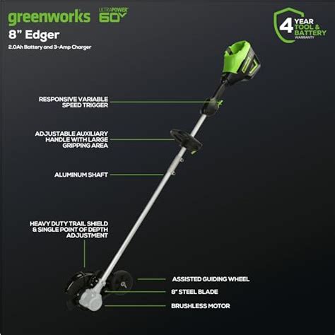 Snapklik Greenworks V Brushless Cordless Edger