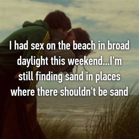 Steamy Confessions About Sex On The Beach