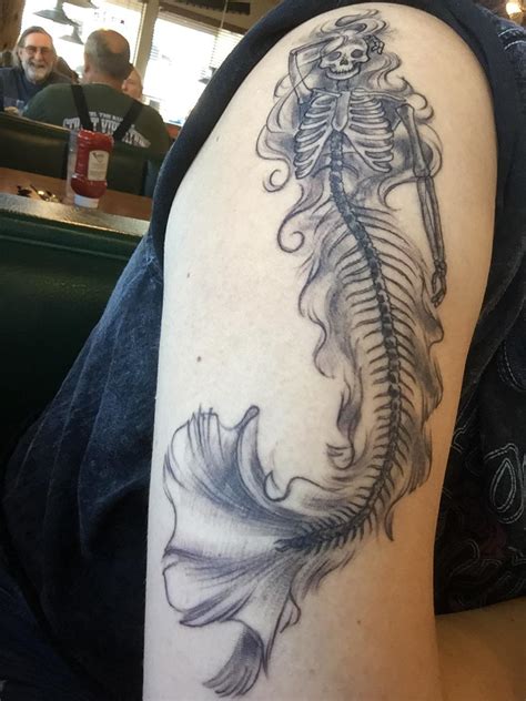 Update more than 71 mermaid skeleton tattoo - in.cdgdbentre