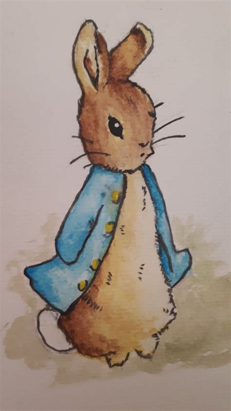 Peter Rabbit Painting Peterrabbit Beatrixpotter Rabbit Painting