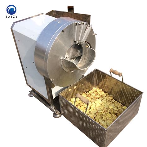 Easy To Operate Vegetable Strip Cutting Machine Potato Chips Slicing