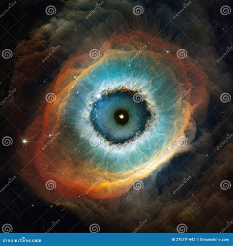 Helix Nebula NGC 7293 Illustration Of Human Eye The Eye Of God