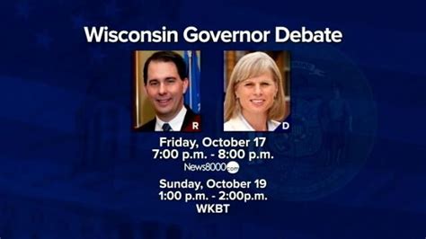 Governor Walker And Mary Burke Faced Off In Second Gubernatorial Debate