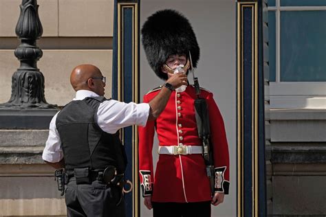 Buckingham Palace Guards Break Stoic Stances for Water Amid Heatwave