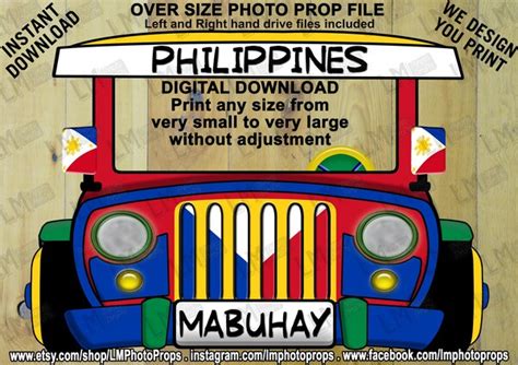 Philippine Jeepney D Paper Craft Printable Pdf Etsy Canada