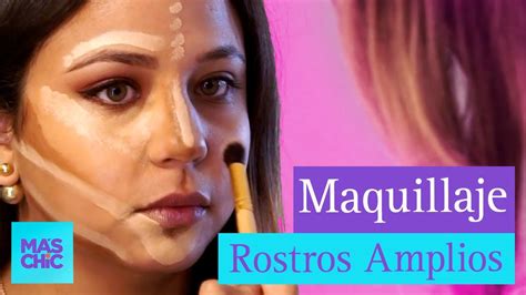 ¡el Maquillaje Perfecto Para Caras Amplias Contour Sencillo Aprende