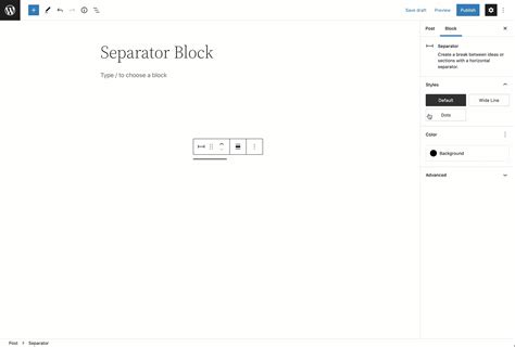 How To Add A Horizontal Line Separator In Wordpress