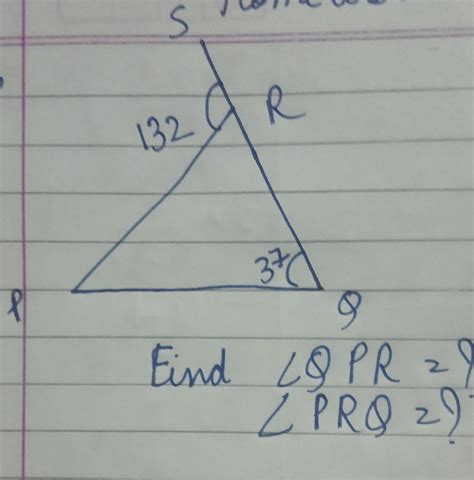 Find Angle Qpr And Angle Prq