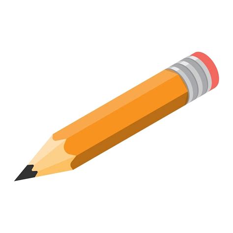 Premium Vector Pencil Isometric Icon Vector