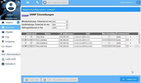 IoBroker SNMP Adapter Smarthome Tricks De