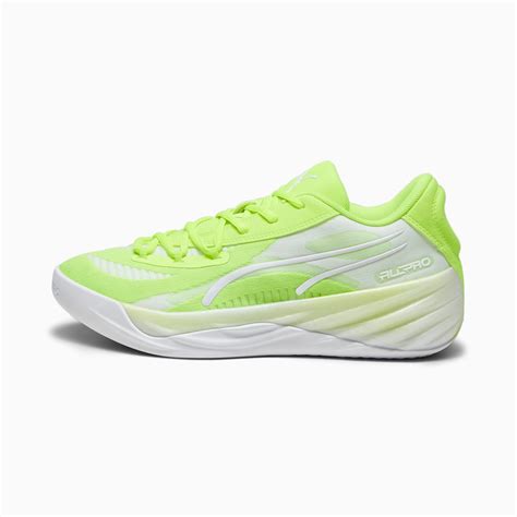 All-Pro NITRO Basketball Shoes | Lime Squeeze-PUMA White | PUMA ...