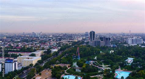 Uzbekistan, Tashkent - September 29, 2023: Top view from the ...