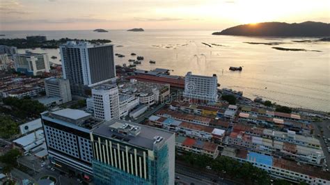 Kota Kinabalu City Centre editorial stock photo. Image of ferry - 249831173