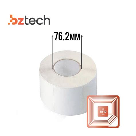 Etiqueta Zebra RFID 928MHz 60mm X 25mm Core 3 Polegadas 500