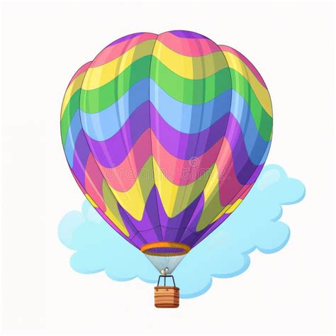 Hot Air Balloon Vector Illustration Cartoon Isolated Turkish Retro Airship With Colorful