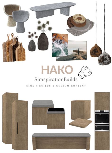 An Assortment Of Furniture And Decor Items With The Words Hako