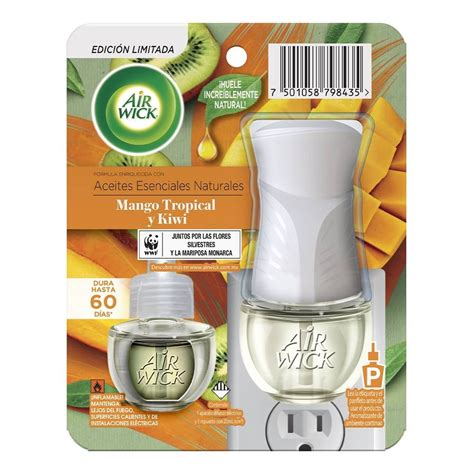 Aromatizante Ambiental Cont Nuo Air Wick Mango Tropical Y Kiwi