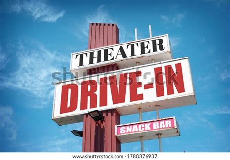 Aged Worn Vintage Drivein Movie Theater Stock Photo (Edit Now) 1788376937