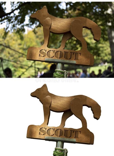 Totem De Scout Image Stock Image Du Totems Plaque Service 22624261