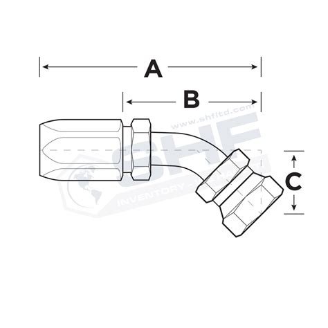 BN Series 100R5 Female JIC 37 Swivel 45 SHF Inc