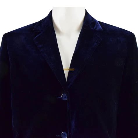 Doctor Who Twelfth 12th Doctor Navy Blue Velvet Coat Costume | Cosplay