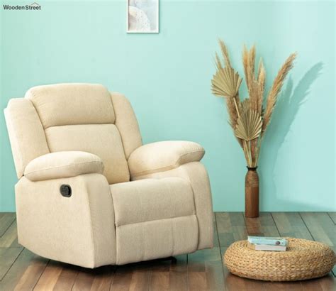 Buy Avalon Fabric 1 Seater Manual Recliner Chair Beige At 36 OFF