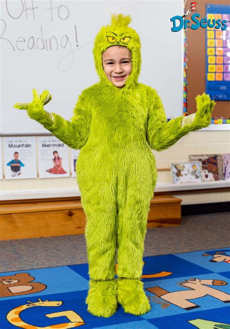 Classic Grinch Jumpsuit Toddler Costume | Dr. Seuss Costumes