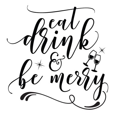 Eat, Drink & Be Merry – Wall Decal – BAMM Graphix