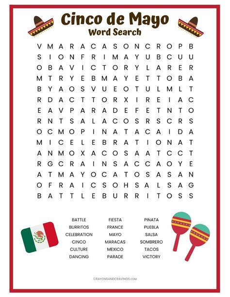 Cinco De Mayo Printable Activities