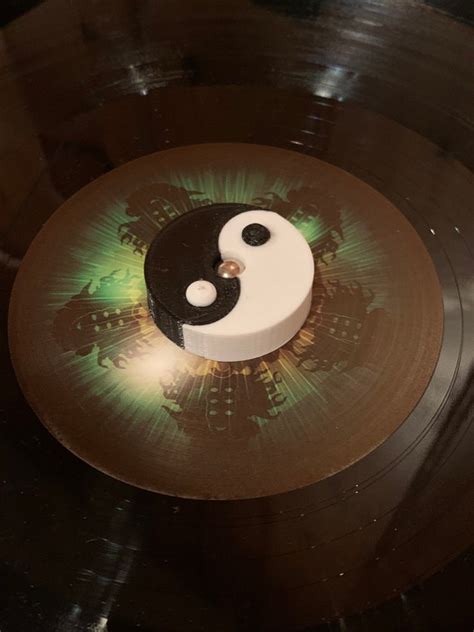 Yin Yang 45 Record Adapter 3d Printed Vinyl Album Adapter Etsy