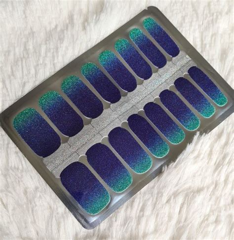 Blue Ombre Nail Wraps Glam La Nails