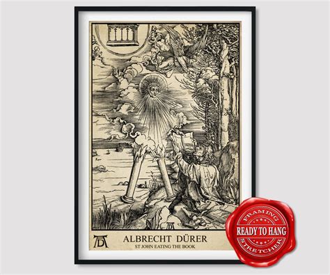 Albrecht Durer St John Eating The Book Giclee Print Etsy