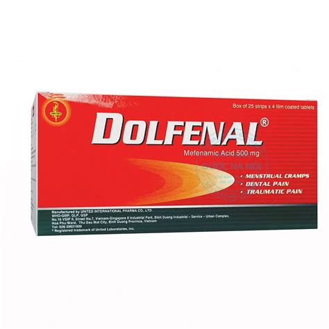 Thuốc Dolfenal - Thuốc giảm đau, chống viêm, hạ sốt