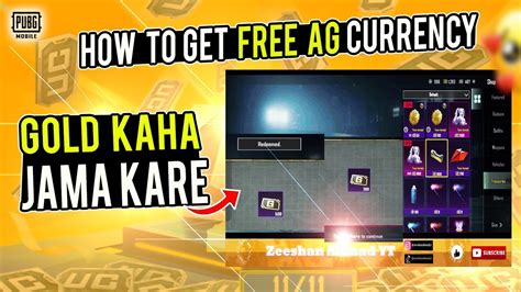 How To Get Free Ag Currency In Pubg Mobile How To Get Free Gold In