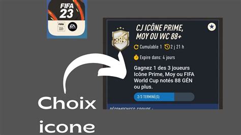 Une Ic Ne Jouable J Ouvre Mon Choix Icone Mid Wc Prime Sur L Appli