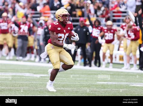 Alumni Stadium St Oct Ma Usa Boston College Eagles Running