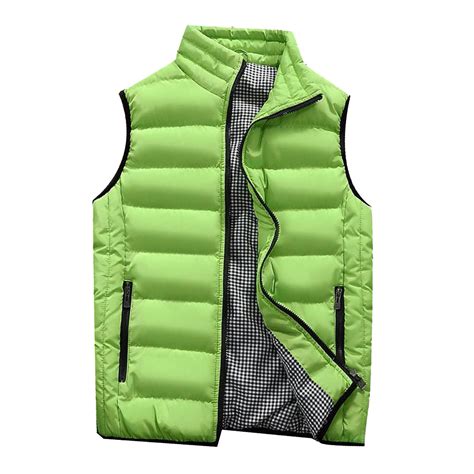 Christmas Clearance ZvnaΖh Mens Puffer Vest With Zip Pockets Winter