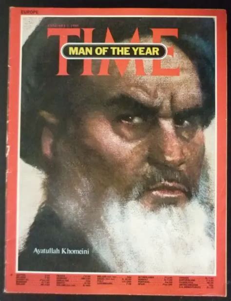 AYATOLLAH KHOMEINI IRAN Imam Man Of The Year Time Magazine January 7