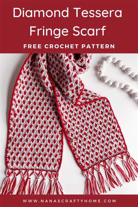 Crochet Scarf With Fringe Free Crochet Pattern