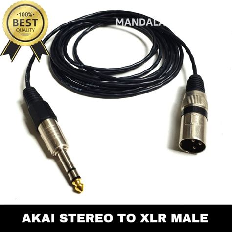 Jual Kabel Jack Akai Stereo To Xlr Male Pin Meter Full Di Lapak