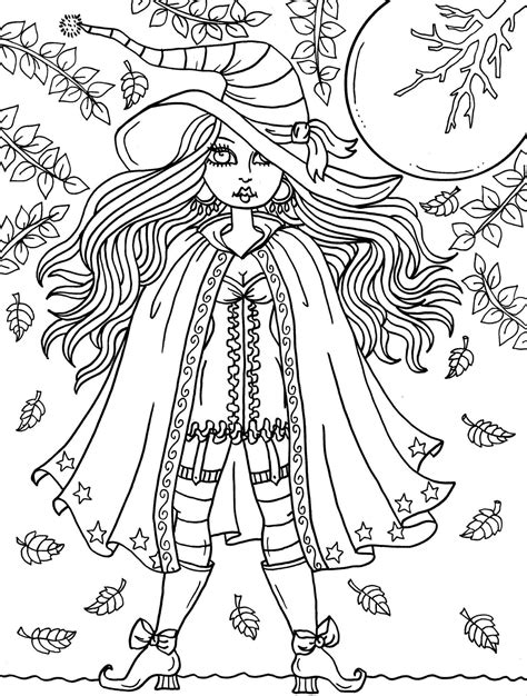 Witch Hat Coloring Page