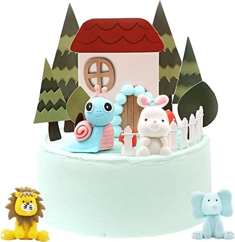 11 Stück Tortendeko Wald Tiere Cake Topper Geburtstag Tiere Kuchendeko