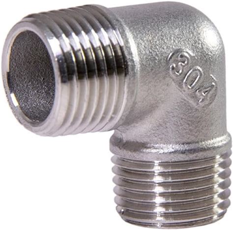 amazoncom lozome  degree  male  male thread elbow npt stainless