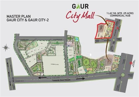 Gaur City Mall Master Plan Noida Extension Greater Noida