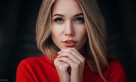 Women Blonde Face Evgeny Freyer Natalia Tarasenko Model Portrait