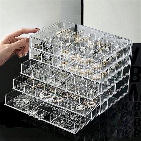 Amazon YUFONG Jewelry Boxes Earring Storage Box Organizer 5