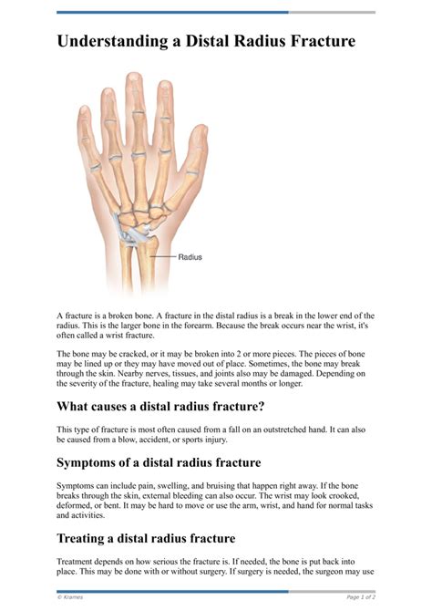 PDF Understanding A Distal Radius Fracture HealthClips Online