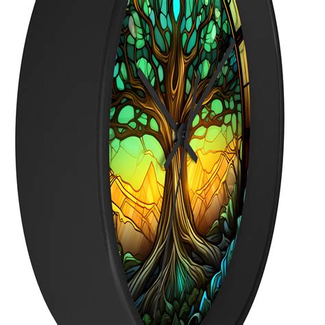 Tree Of Life Wall Clock Wooden Wall Clock Tree Of Life Clock Silent