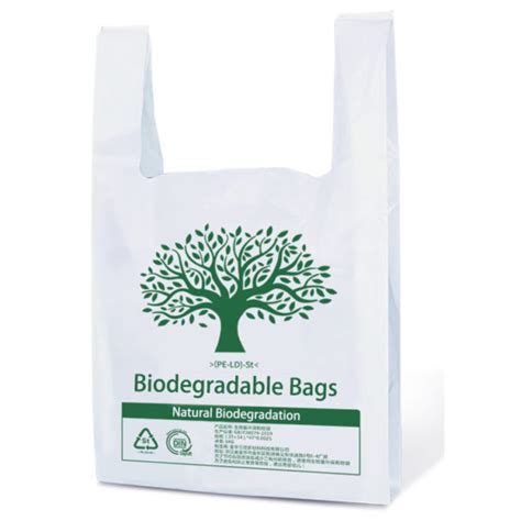 Oxo Bio Degradable Plastic Vest Carrier Bags Soaraway Packaging